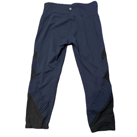Athleta Pants - Athleta Navy/Black Athletic Yoga Pants Women's MEDIUM Made In San Francisco(57)
